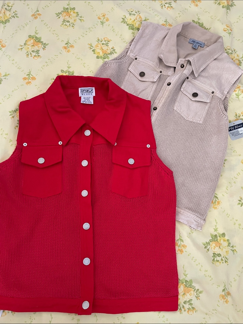 Bundle of two PBJ Blues Short Sleeve Vests